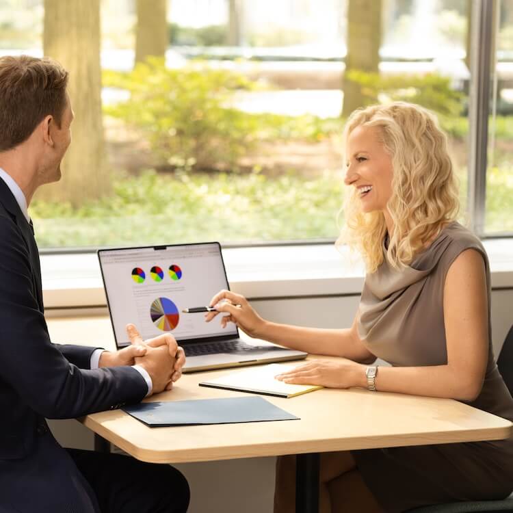 Saundra and Brad meeting